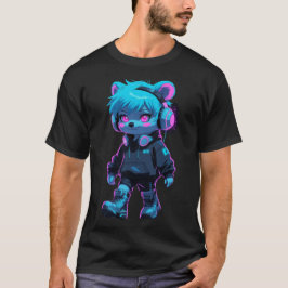 Cyberpunk Anime Bear T Shirt