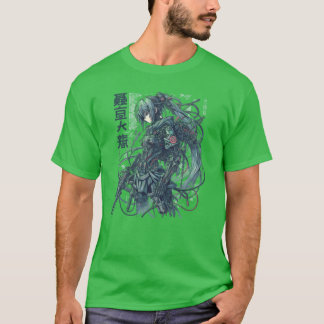 Cyberpunk Anime Figurin rolig T Shirt