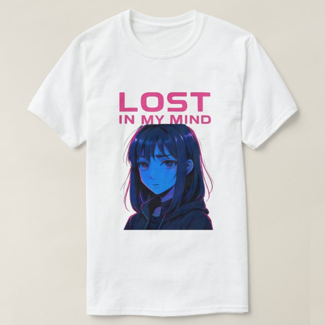 Cyberpunk Anime Flicka T-Shirt  (Design framsida)