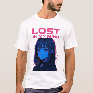 Cyberpunk Anime Flicka T-Shirt 