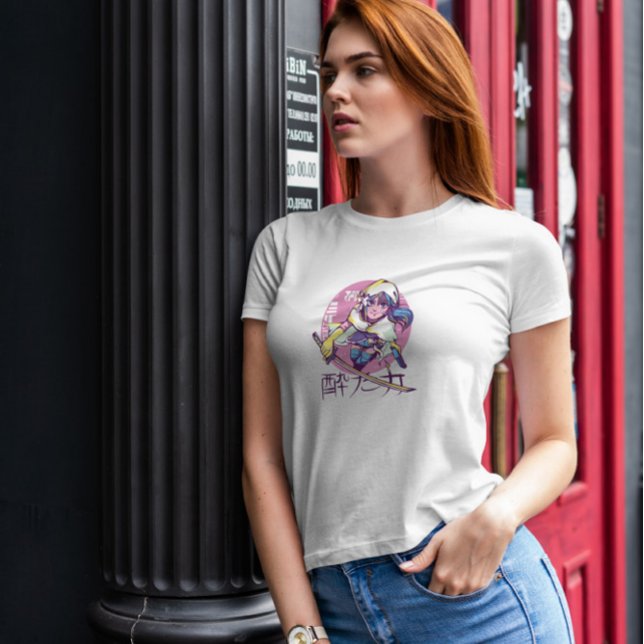 Cyberpunk Anime Girl T Shirt (Skapare uppladdad)