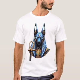 Cyberpunk Anubis - Neon egyptisk efterlivetsgud T Shirt