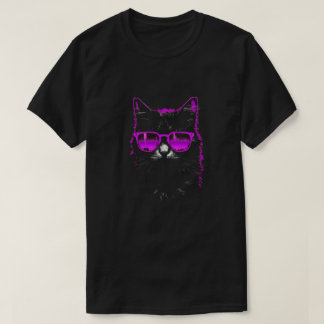 Cyberpunk Cat Design T Shirt