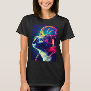 Cyberpunk Cat Japansk Cat Aesthetic Streetwear T Shirt