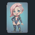 Cyberpunk Chibi Girl iPad Mini Skydd<br><div class="desc">Cyberpunk Chibi Girl</div>
