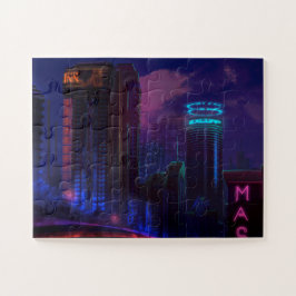 Cyberpunk City Inn Pussel