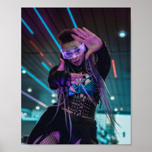 Cyberpunk City Poster (Framsidan)