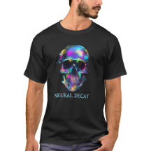 Cyberpunk Cyber Skalle Neural Nedbrytning Herr T-S