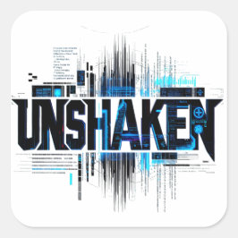 Cyberpunk-dekalen Oskakad Fyrkantigt Klistermärke