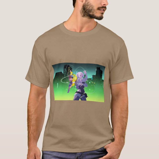 Cyberpunk Edgerunner Oversized T Shirt (Framsida)