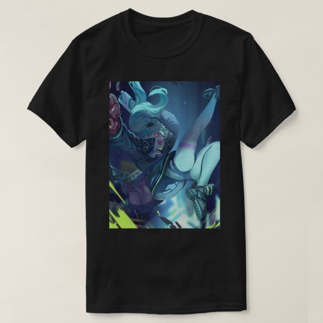 Cyberpunk Edgerunners Rebecca T Shirt (Design framsida)