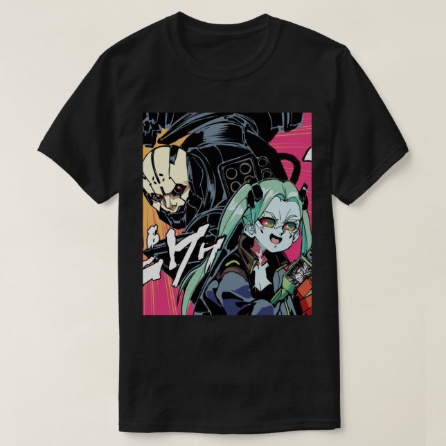 Cyberpunk Edgerunners T Shirt (Design framsida)