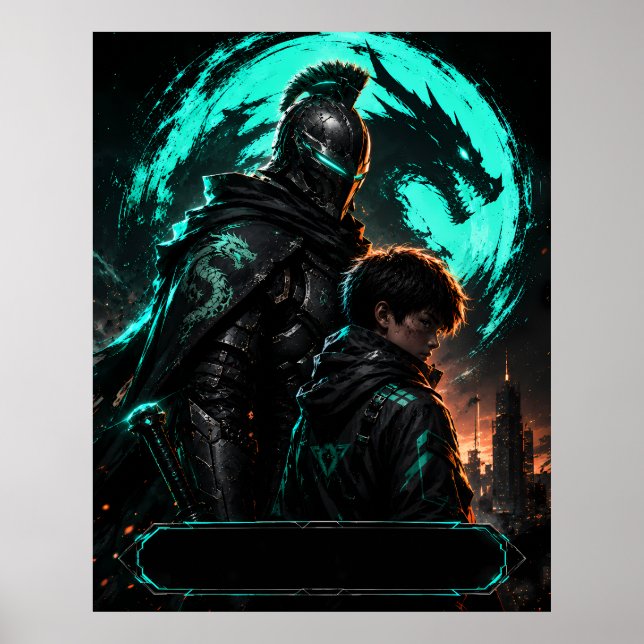 Cyberpunk Fader Son Affisch (Framsidan)