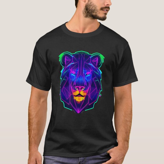 Cyberpunk, färglöst isnos, unikt blått djur Mi T Shirt (Framsida)