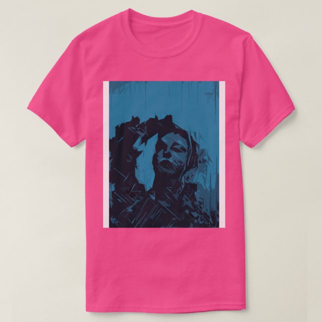 Cyberpunk-flicka T Shirt (Design framsida)
