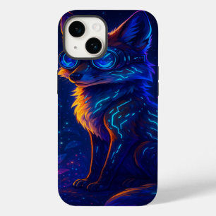 Cyberpunk Fox i Neon Jungle - Futuristiska konst