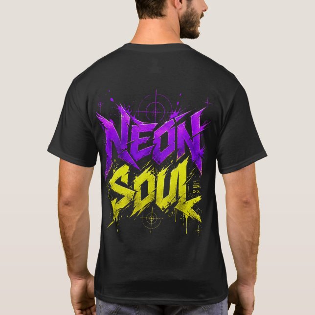 Cyberpunk Framtid T Shirt (Baksida)