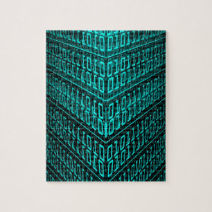 Cyberpunk Futuristiska Computer Technology Circuit Pussel