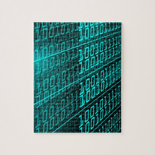 Cyberpunk Futuristiska Computer Technology Circuit Pussel (Vertikal)