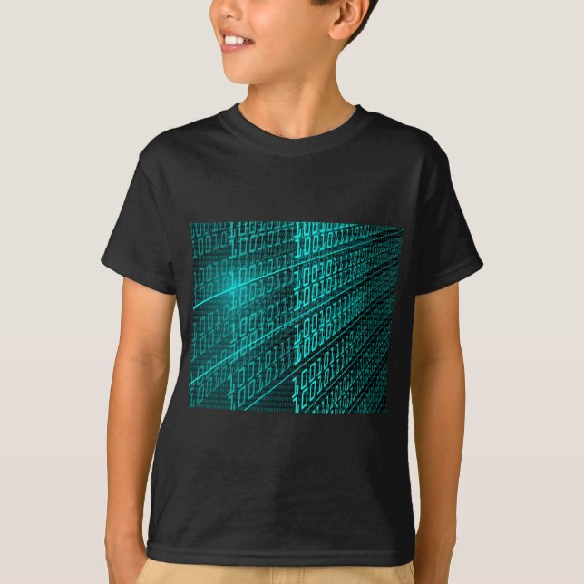 Cyberpunk Futuristiska Computer Technology Circuit T Shirt (Framsida)