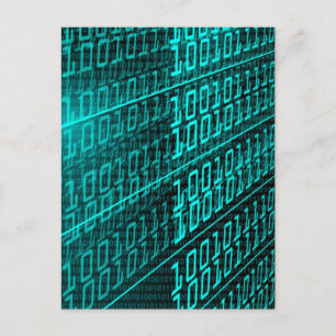 Cyberpunk Futuristiska Computer Technology Circuit Vykort