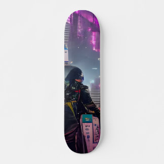 Cyberpunk Futuristiska Trippy Skateboard Deck