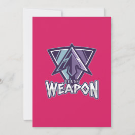 Cyberpunk Gaming Logo | Triangle Warrior Emblem Inbjudningar