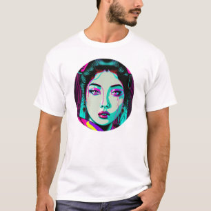 Cyberpunk Geisha Manar Basic T-Shirt