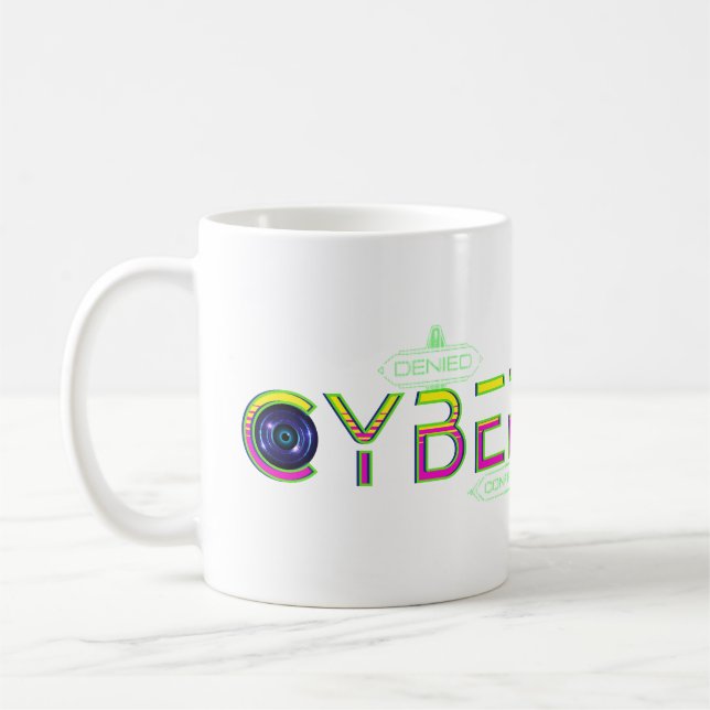 Cyberpunk Genre Lover Kaffemugg (Vänster)