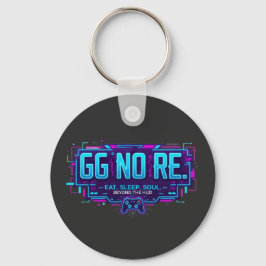 Cyberpunk GG NO RE Gaming Estetik - Neon Spelare Nyckelring