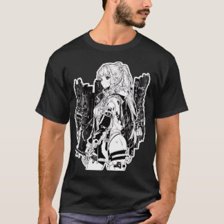 Cyberpunk Girl stil T Shirt