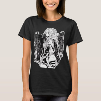 Cyberpunk Girl stil T Shirt