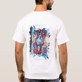 Cyberpunk Glitch Art & Sönderbruten Verklighet Gra T Shirt