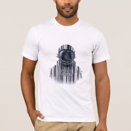 Cyberpunk Glitch Astronaut Systemfel Estetik T Shirt