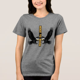 Cyberpunk Glitch Eagle Damt-shirt T Shirt