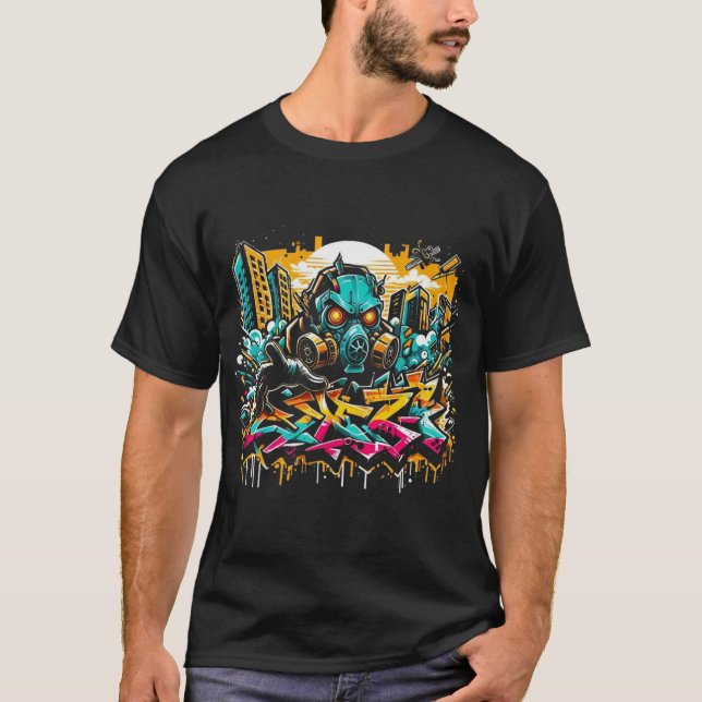 Cyberpunk Graffiti Tee (Framsida)