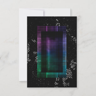 Cyberpunk Grunge-inbjudan Spara Datumet