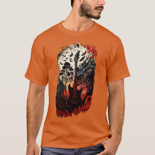 Cyberpunk Guitar Gift Guitarist Sten Concert Festi T Shirt