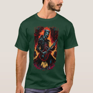 Cyberpunk Guitar Gift Guitarist Sten Concert Festi T Shirt
