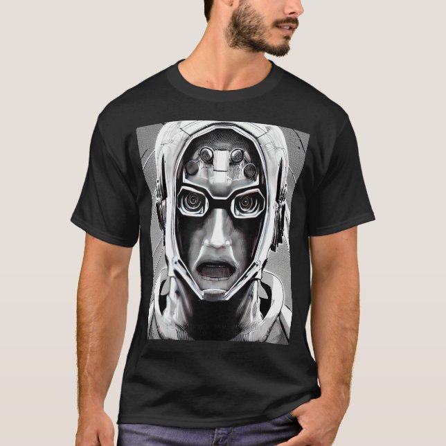 Cyberpunk Hacker Computer Geek design_17 T Shirt (Framsida)