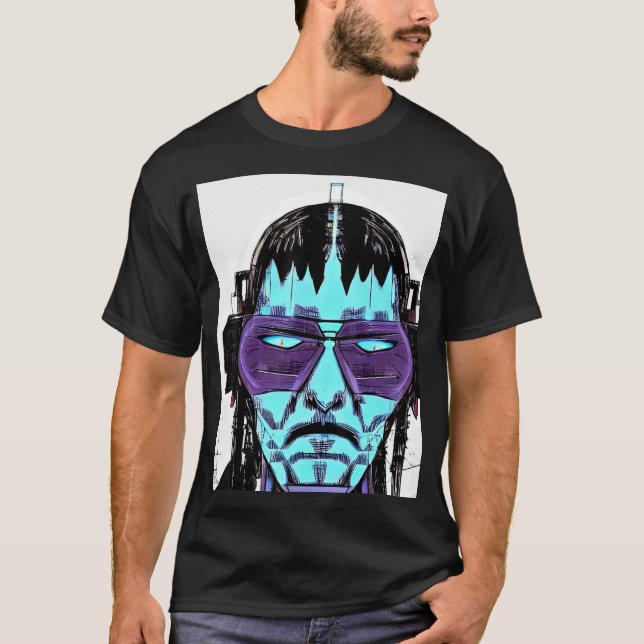 Cyberpunk Hacker Computer Geek design_3 T Shirt (Framsida)