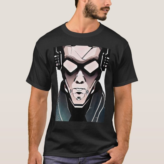 Cyberpunk Hacker Computer Geek design_3 T Shirt (Framsida)