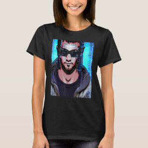 Cyberpunk Hacker Computer Geek design_6 T Shirt