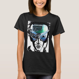 Cyberpunk Hacker Computer Geek design_8 T Shirt