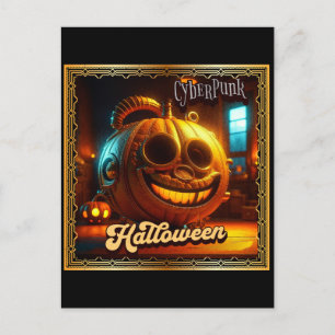 CYBERPUNK HALLOWEEN PUMPKIN VYKORT