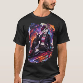 Cyberpunk Husky T Shirt