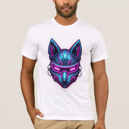 Cyberpunk Kitsune-mask T Shirt