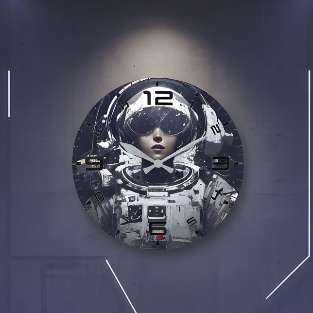 Cyberpunk Kosmisk Navigator Väggklocka (Skapare uppladdad)