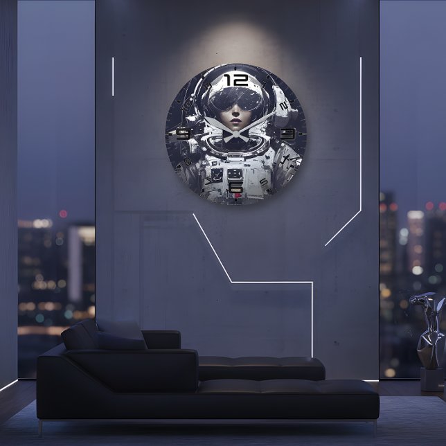 Cyberpunk Kosmisk Navigator Väggklocka (Skapare uppladdad)
