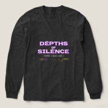 Cyberpunk Lila Glitch Långärmad T-Shirt | Mörk Aes